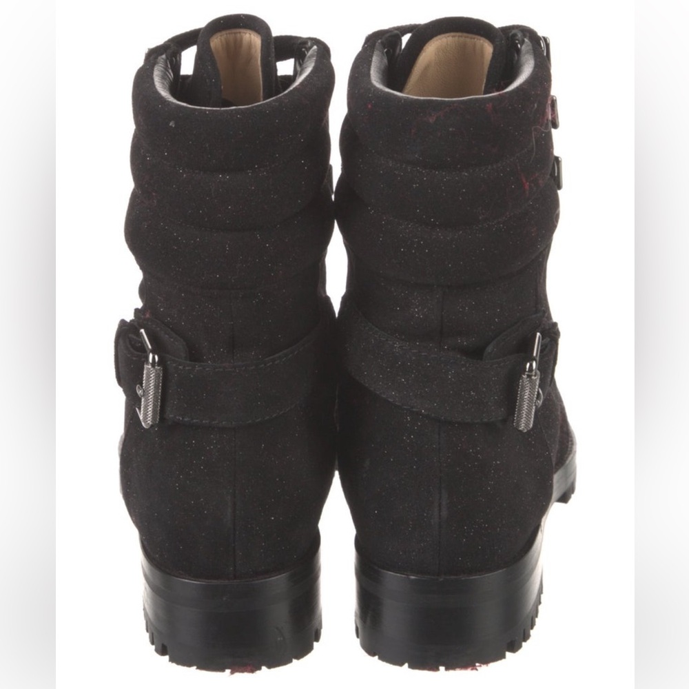 Christian Louboutin Suede Lace up Boots - Picture 4 of 7